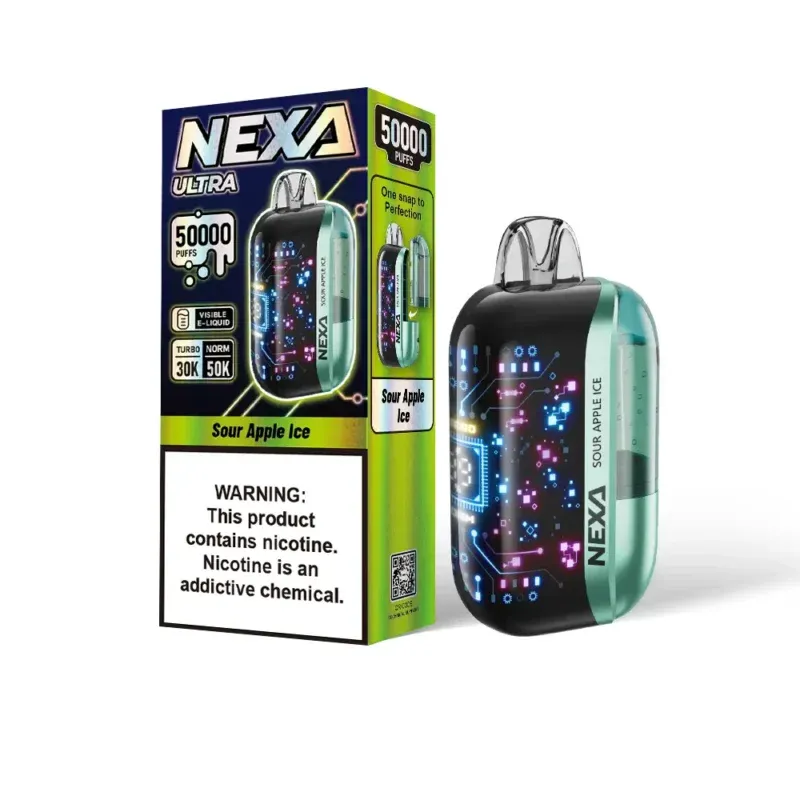 NEXA Ultra Vape 50000 puffs Disposable - Sour Apple Ice - voopoostar