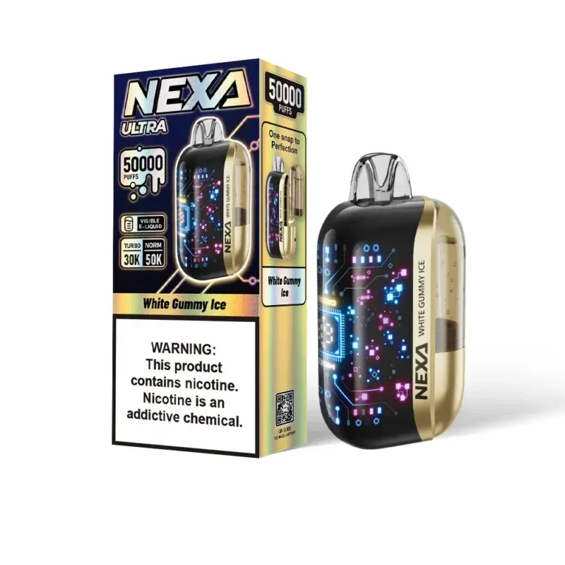 NEXA Ultra Vape 50000 puffs Disposable - White Gummy Ice - voopoostar