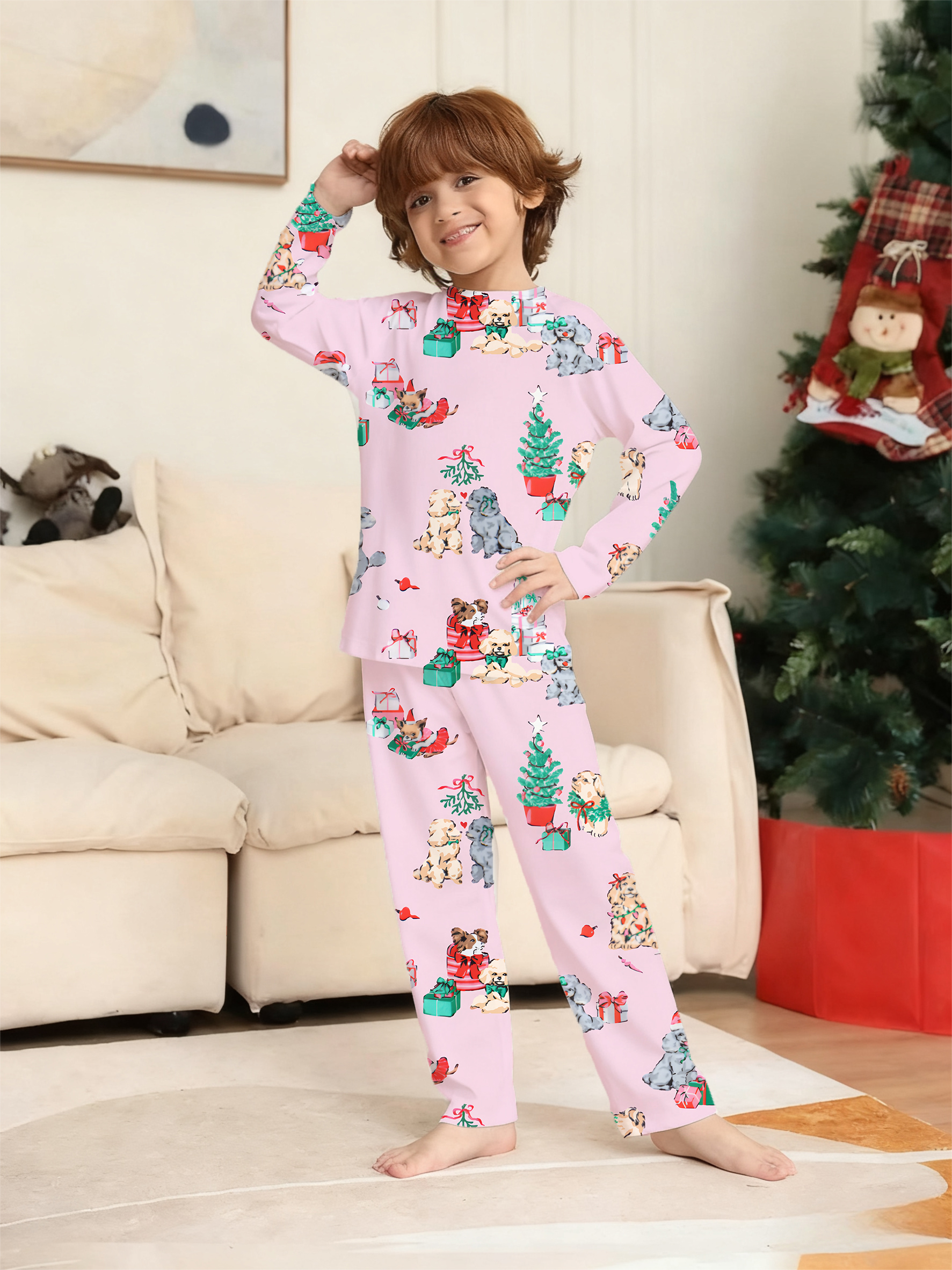 Merry Christmas Graphic Family Matching Pajama Sets