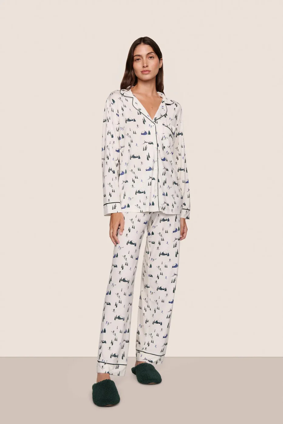 Women's Gisele Printed Home Long Sleeve Suit