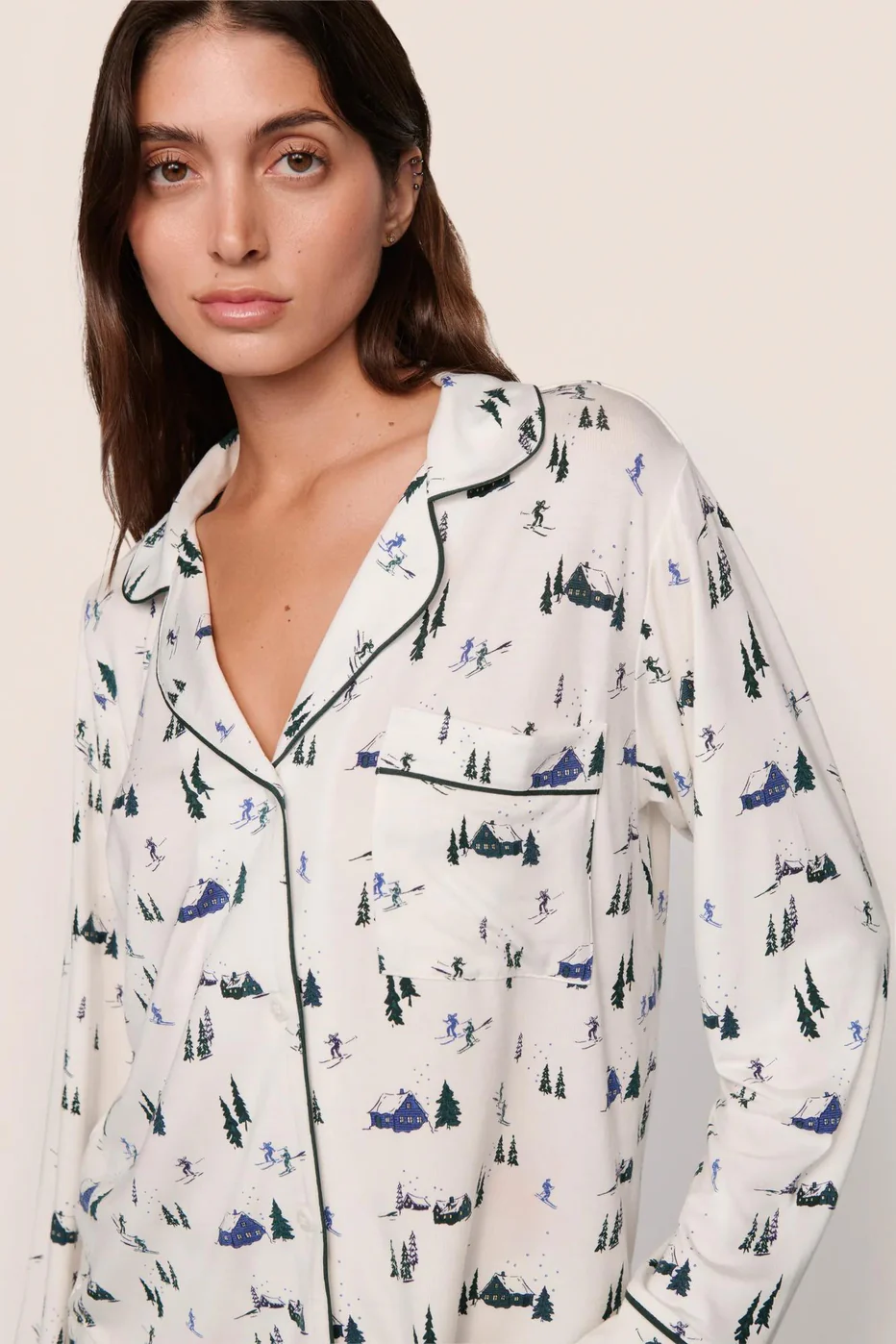 Women's Gisele Printed Home Long Sleeve Suit