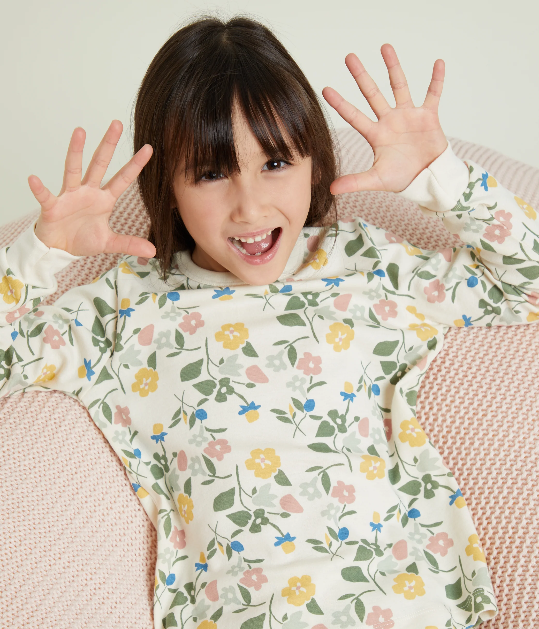 Children's Floral Print Pyjamas