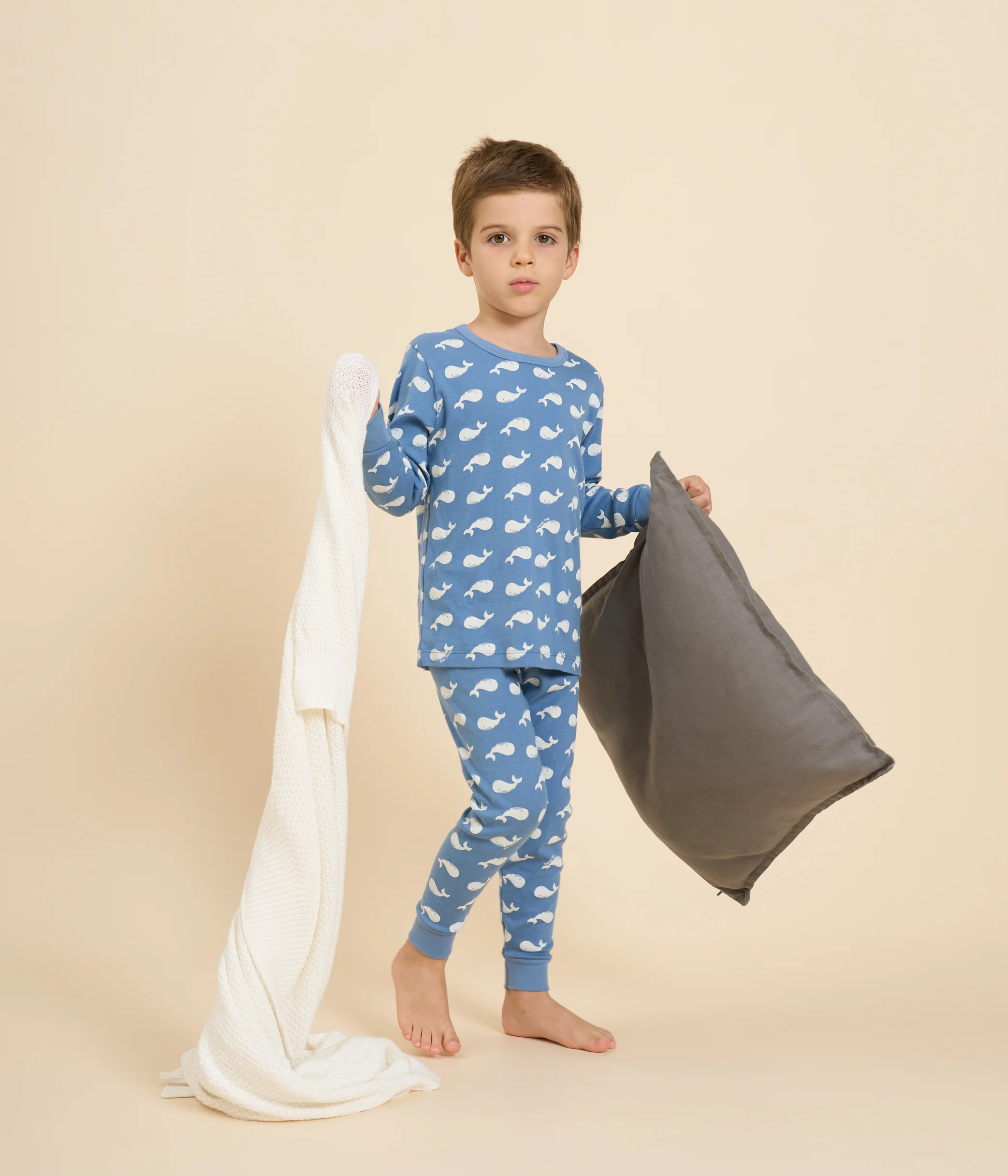 Children's Whale Print Pyjamas