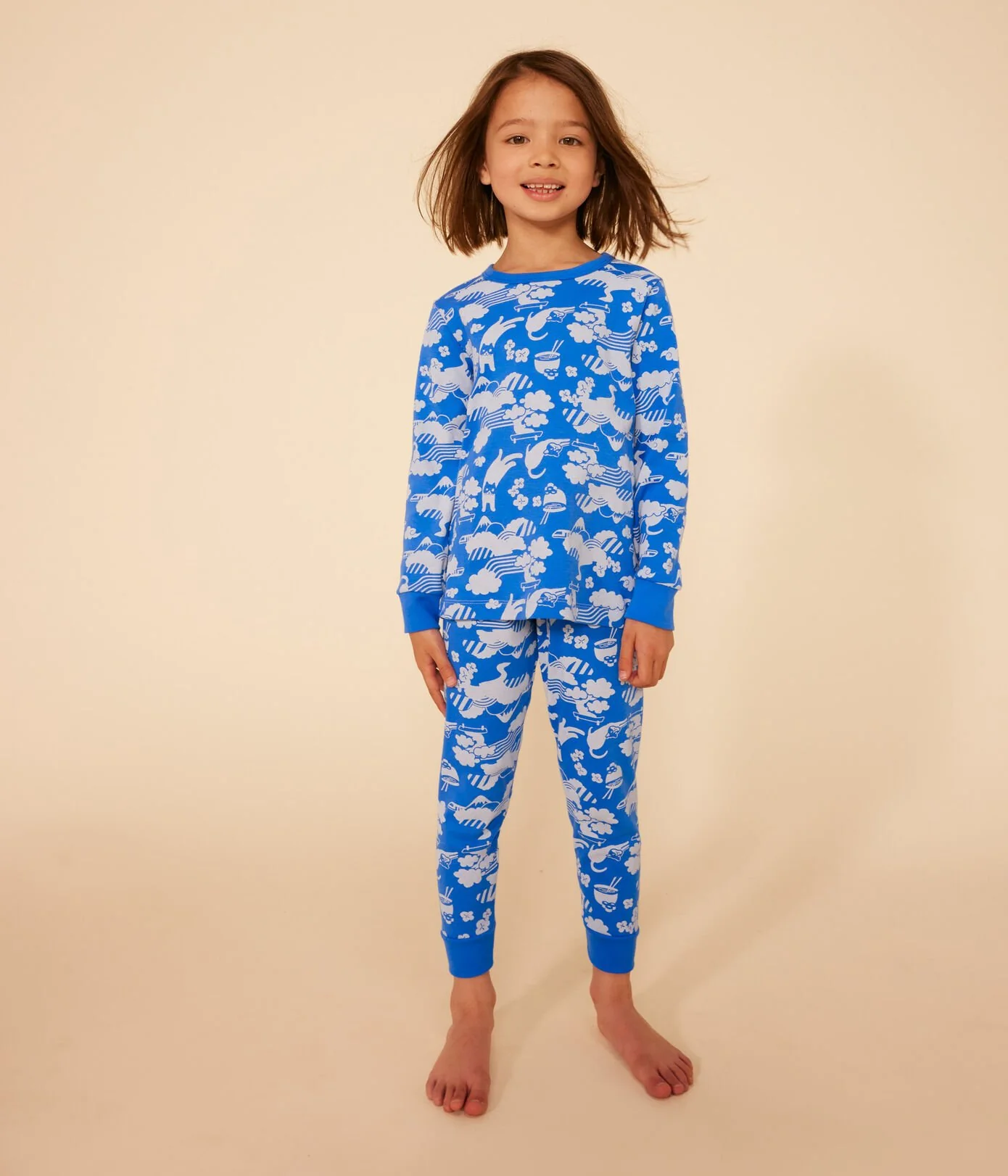 Children's Blue Print Pyjamas