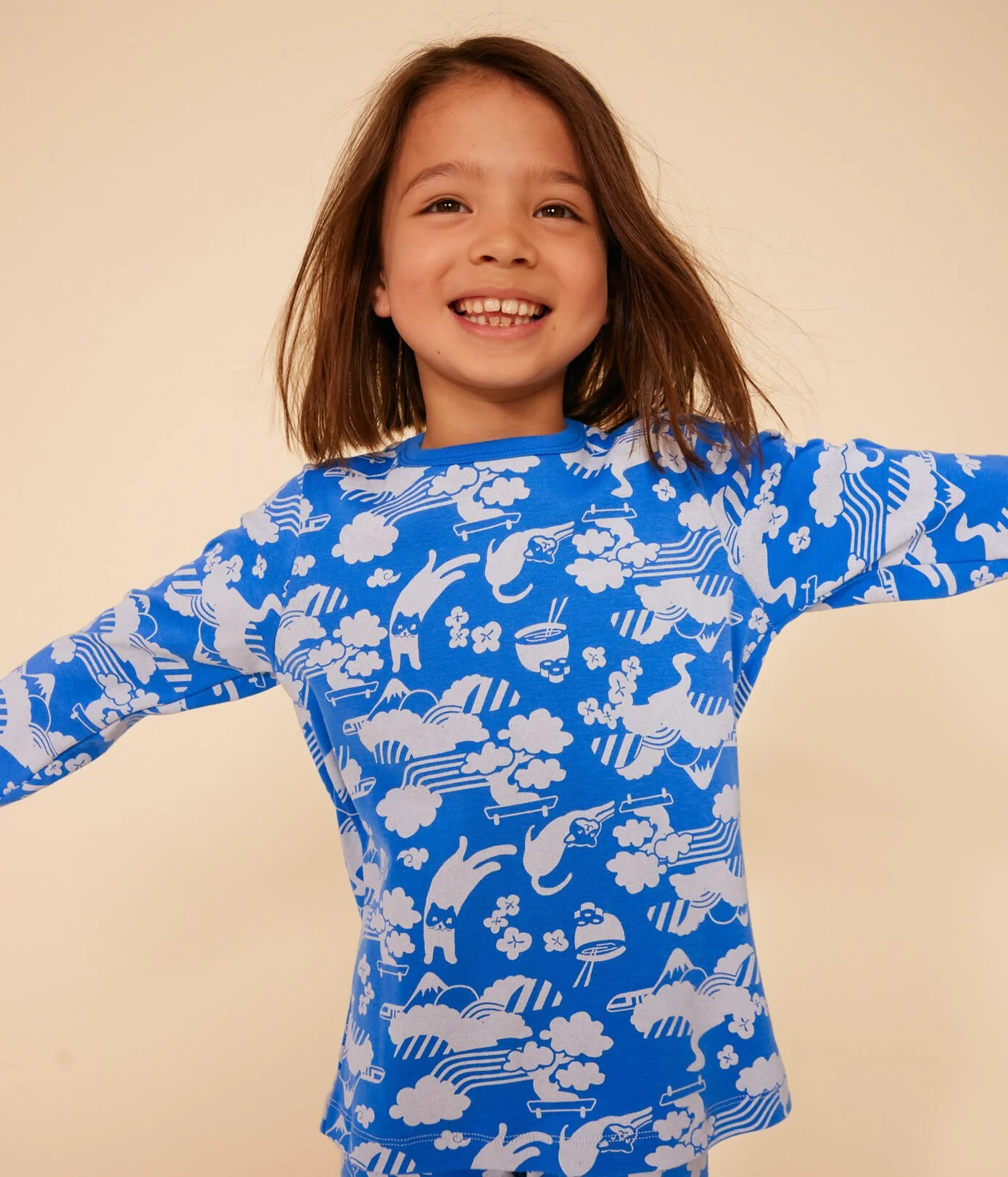 Children's Blue Print Pyjamas