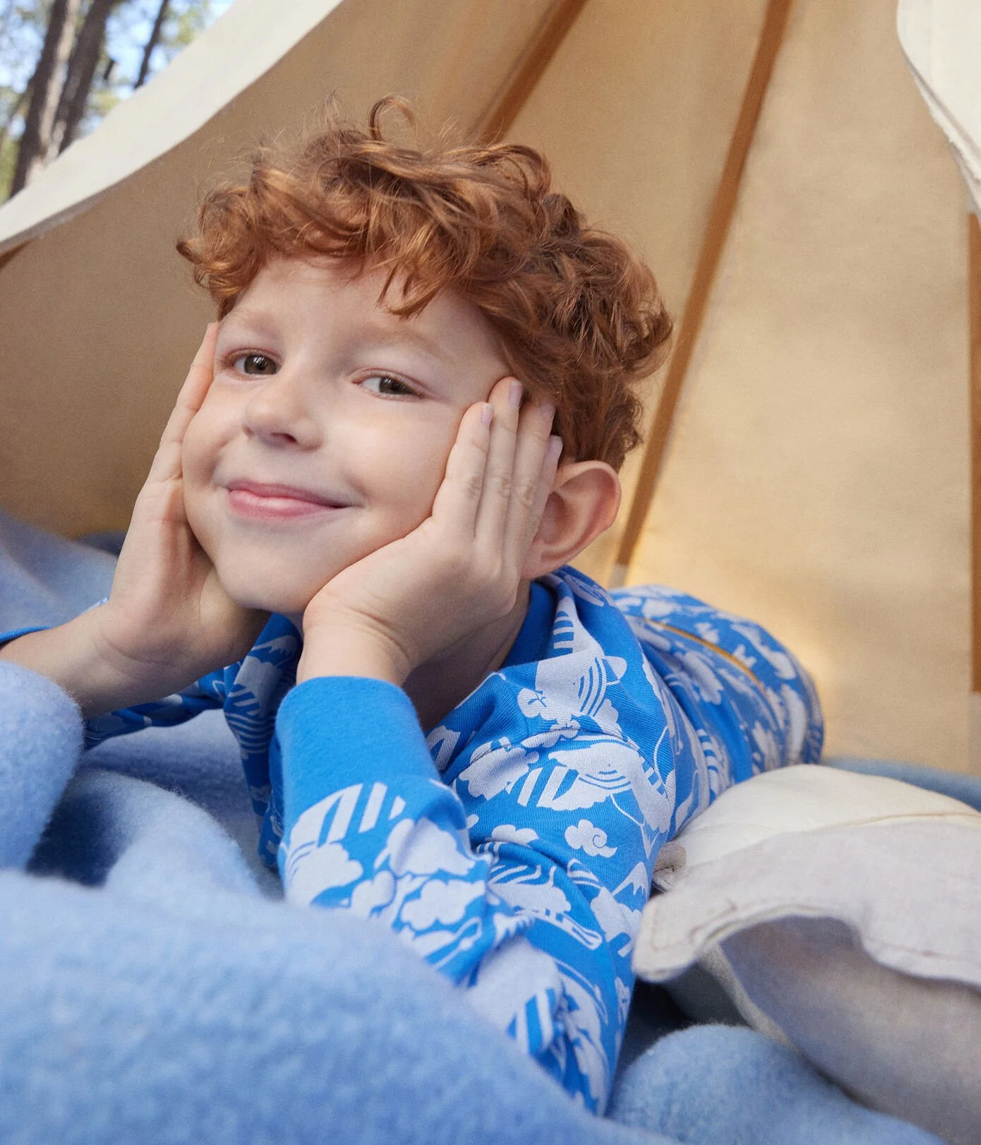 Children's Blue Print Pyjamas