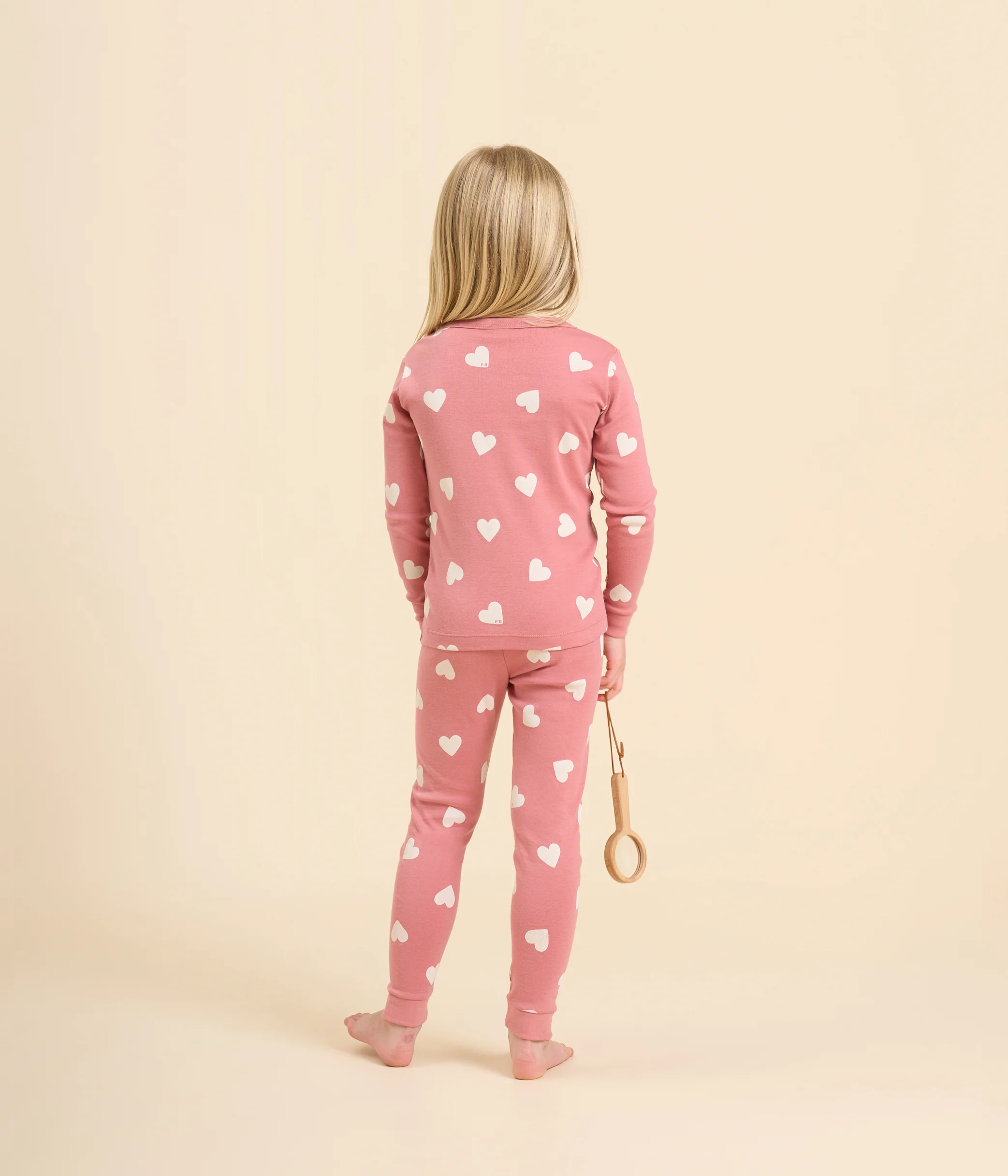 Children's Heart Print Pyjamas