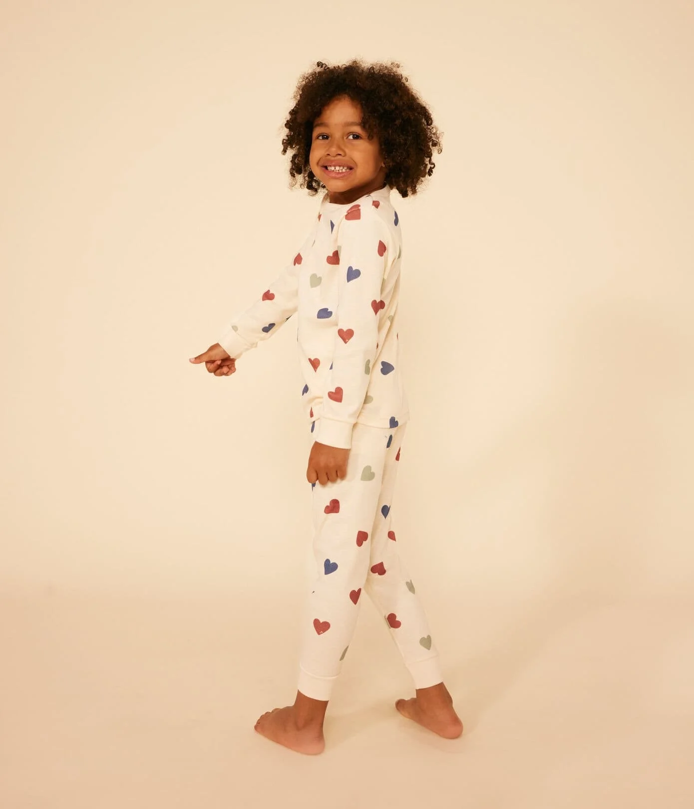 Children's Heart Print Pyjamas