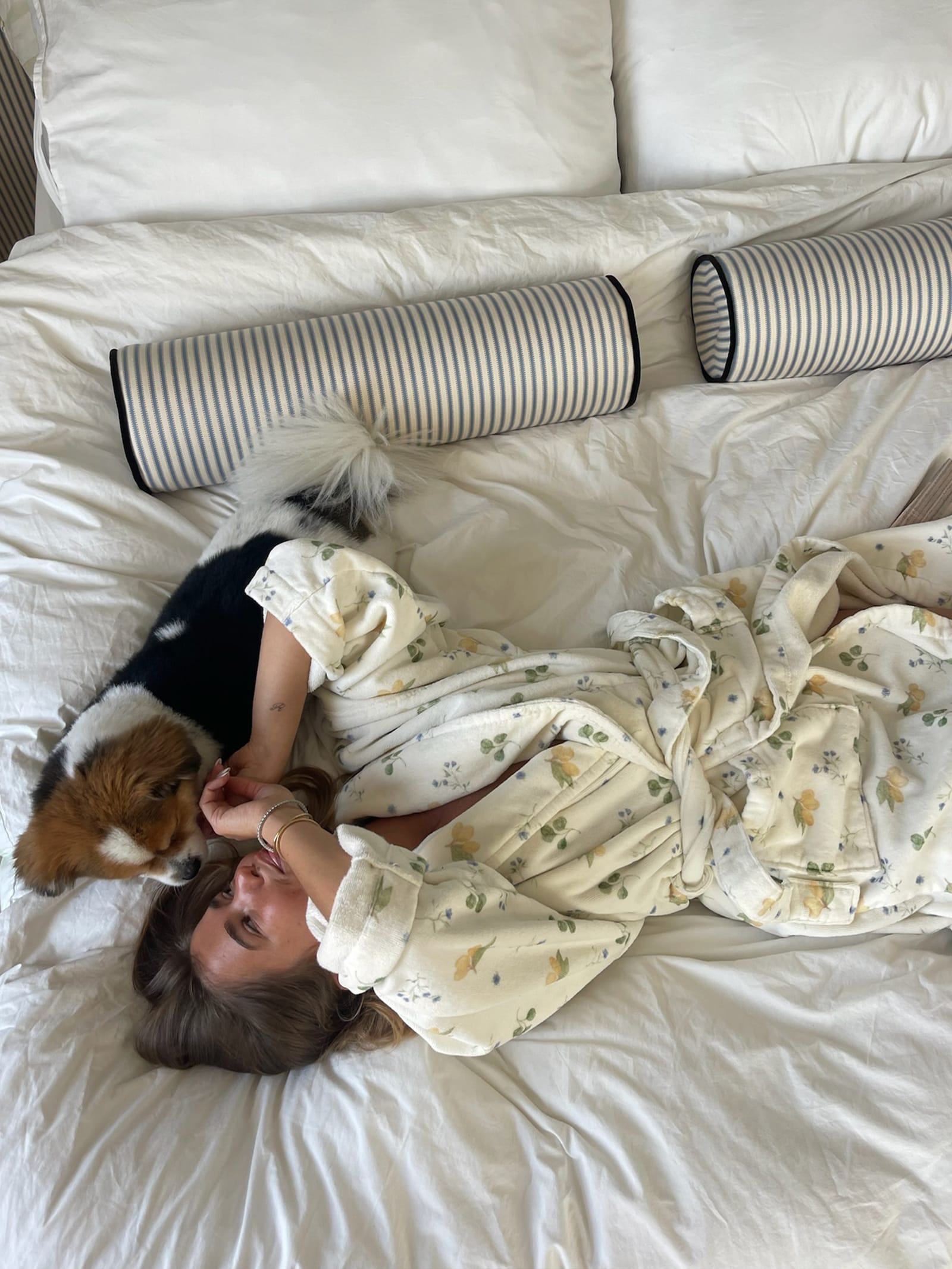 Yellow Bloom Light Flower Robe  