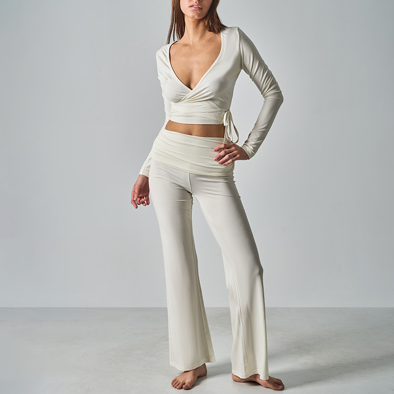 Wrap Top and Pants Set