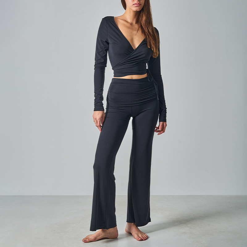 Wrap Top and Pants Set