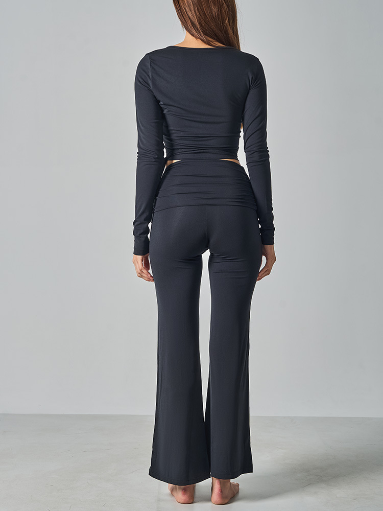Wrap Top and Pants Set