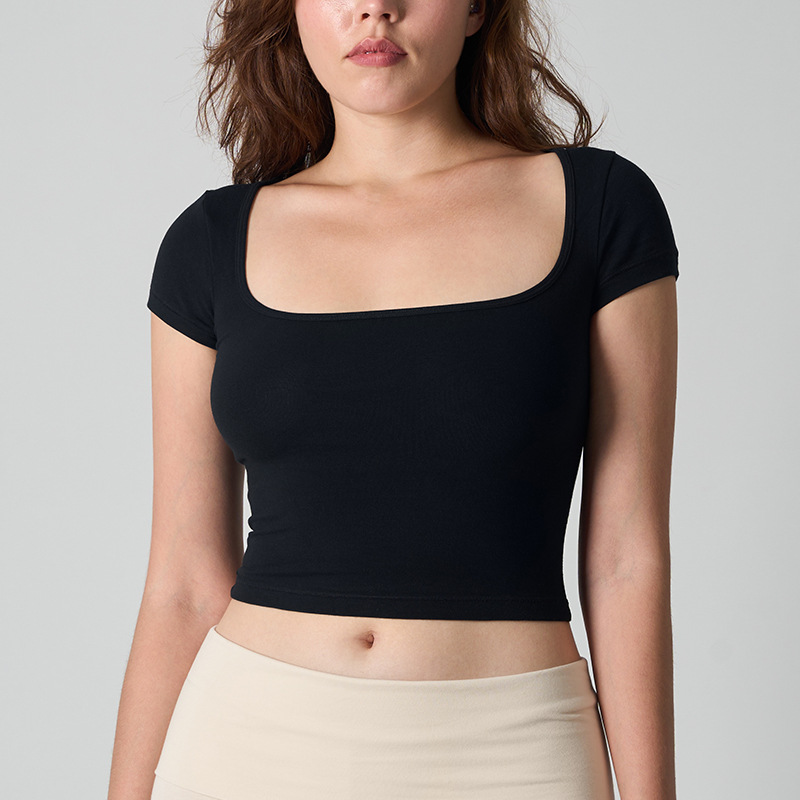 Square Neck Crop T-shirt