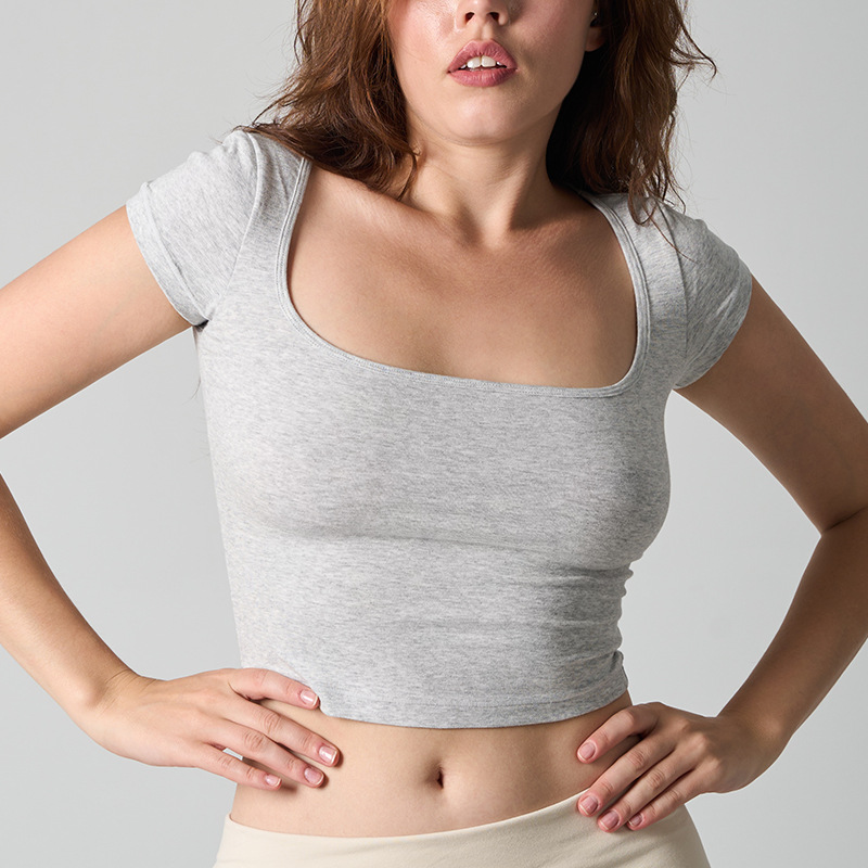 Square Neck Crop T-shirt