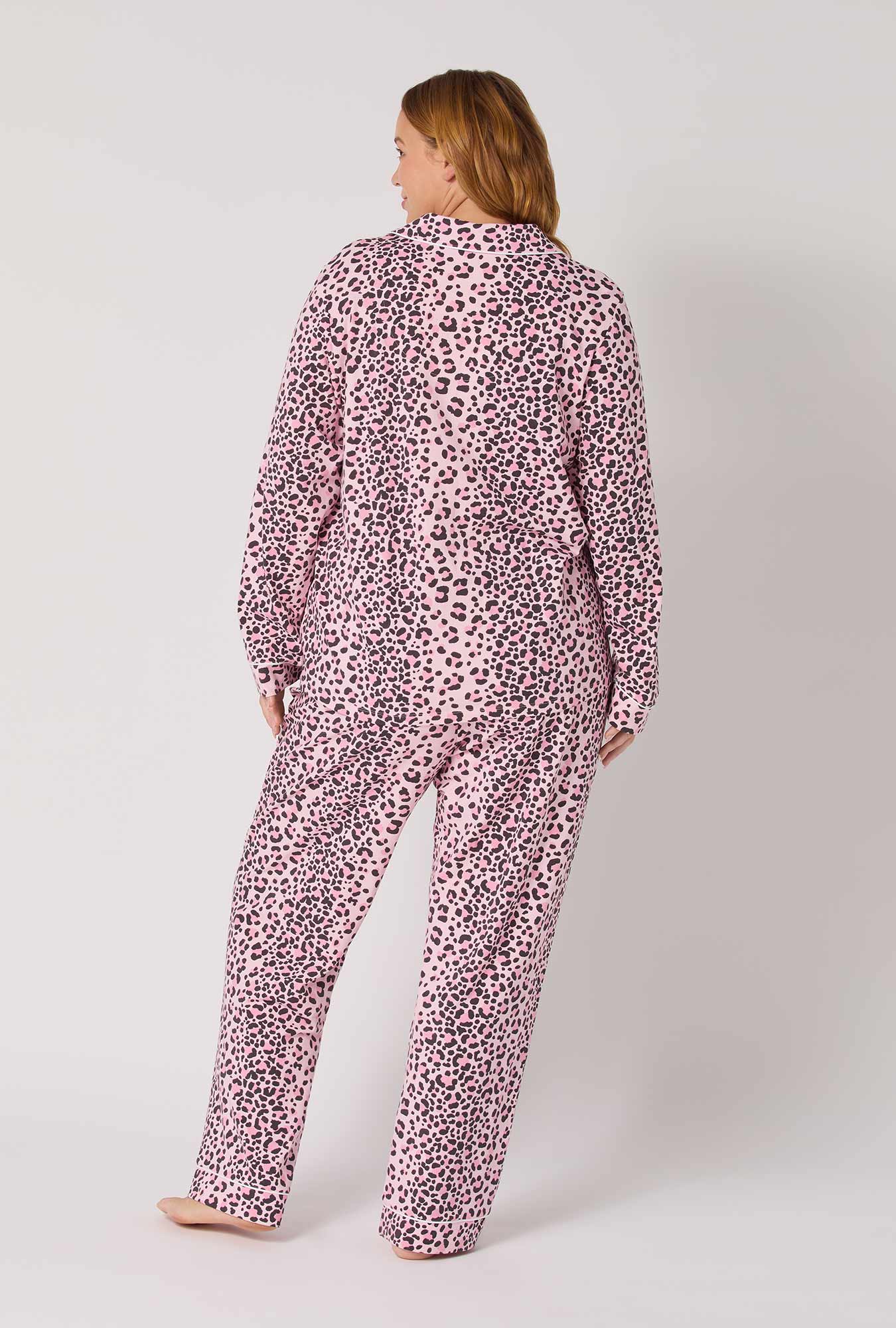 Purr-fect Spots Long Sleeve Classic Satin Pj Set