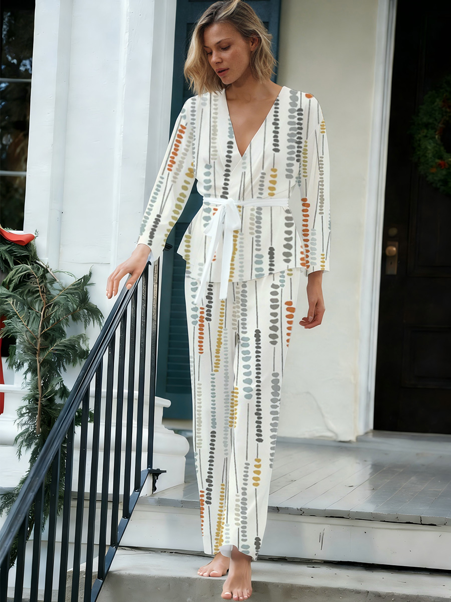 Colordate Pink Floral Print Loungewear Set For Women