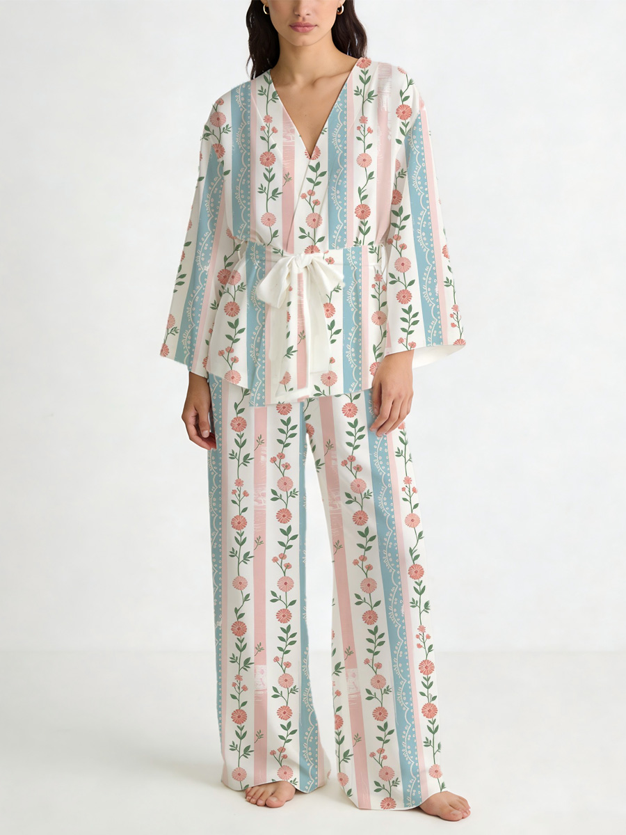 Colordate cute Print Loungewear Set For Women