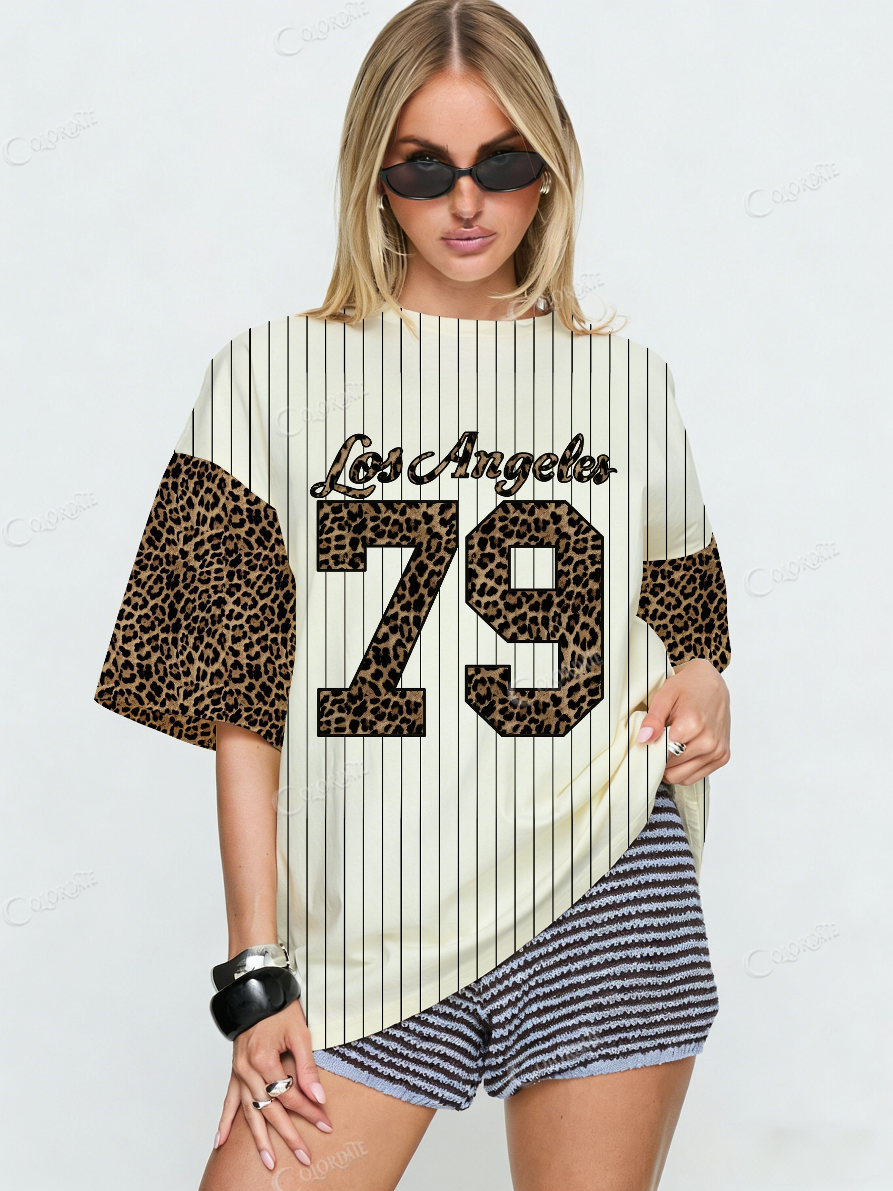  LA Leopard Print T-Shirt