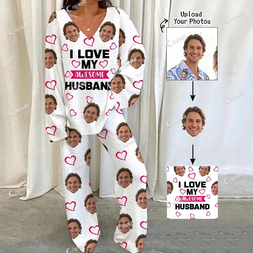 Addcustom Your Photos Loungewear Set For Women