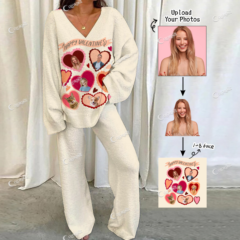 Addcustom Your Photos Loungewear Set For Women