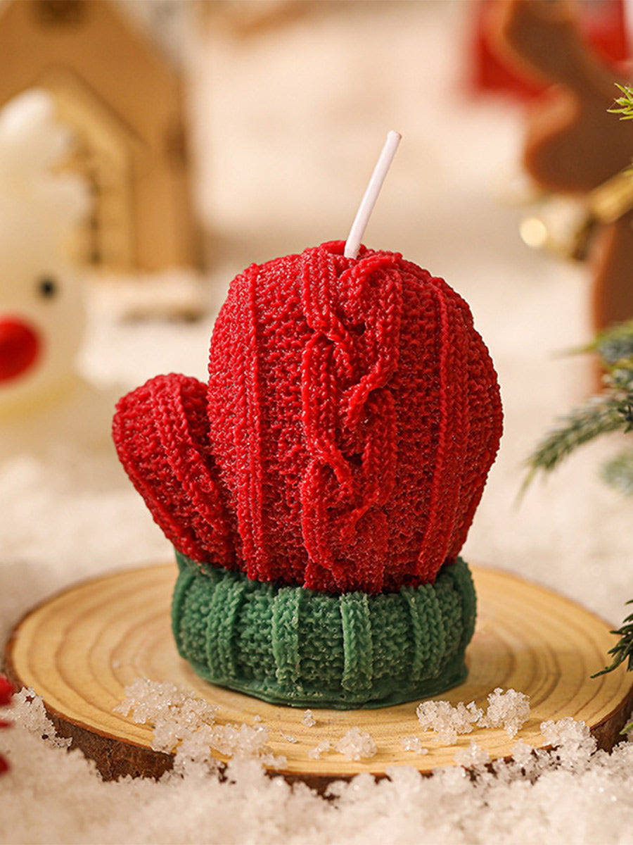 Icelandic Fur Santa Hat Red Wine Bottle Decoration