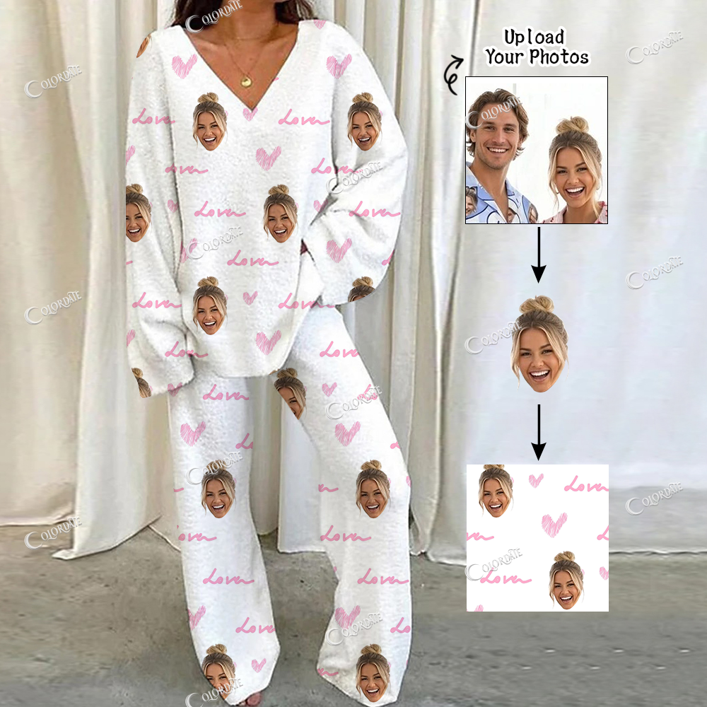 Addcustom Your Photos Loungewear Set For Women