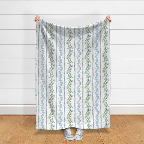 Flower Lines Print Home Blanket