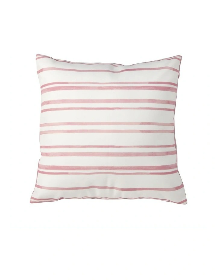 Stripe Printed Outdoor Cushion in Pink