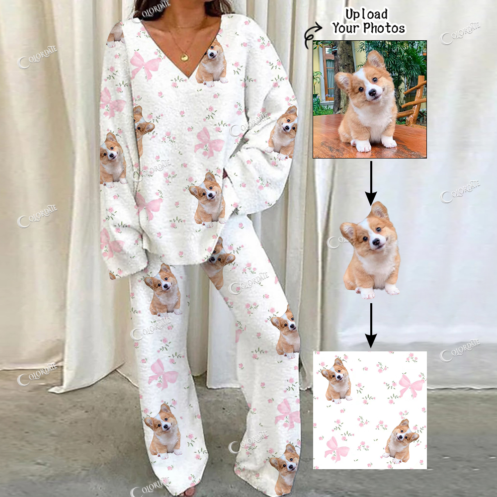 Addcustom Your Photos Loungewear Set For Women