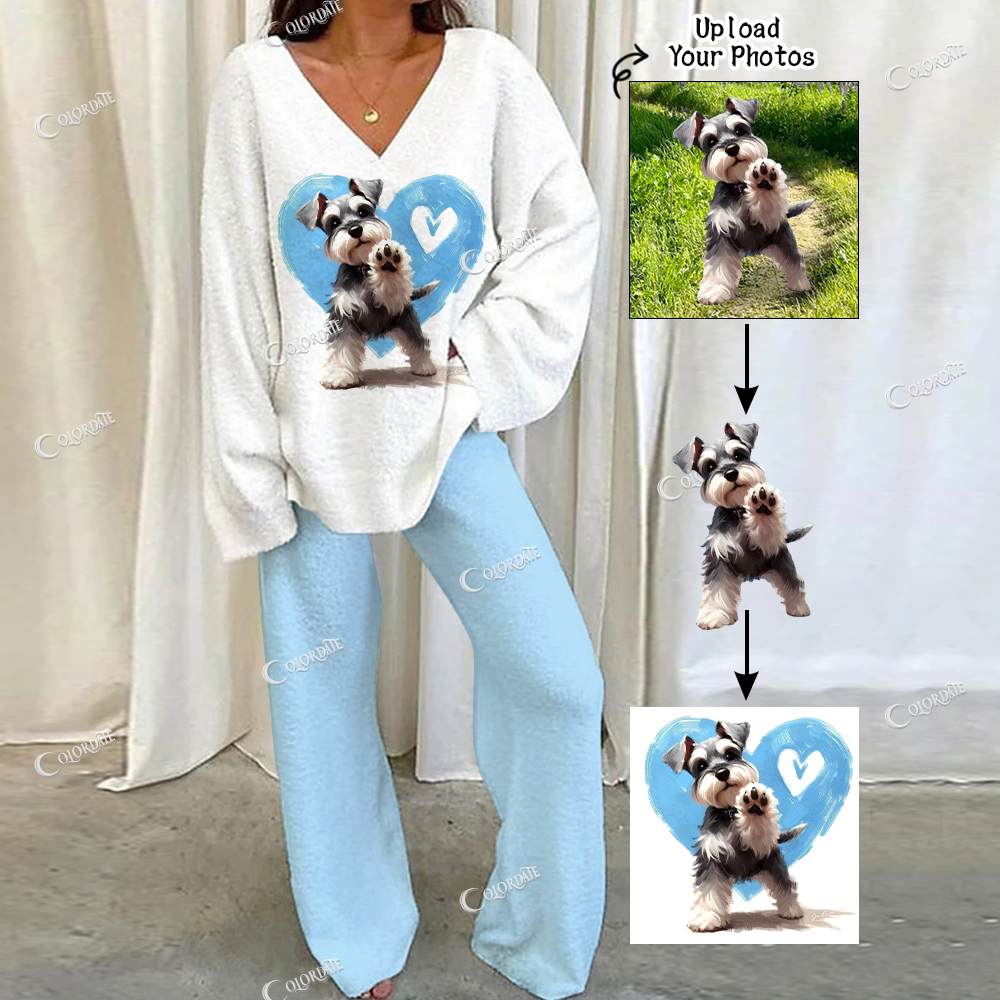 Addcustom Your Photos Loungewear Set For Women