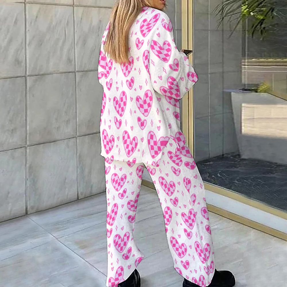 Valentine's Day love Loungewear Set For Women
