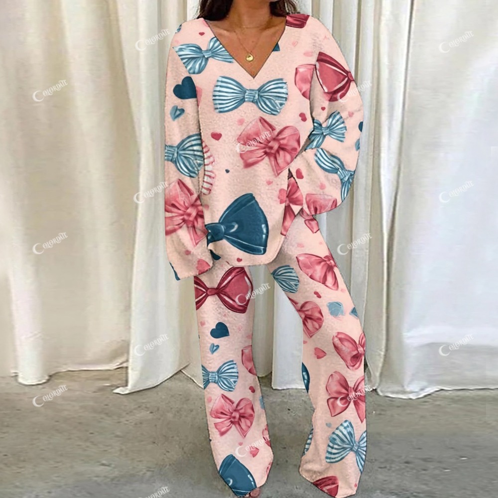 Bow Love Loungewear Set For Women