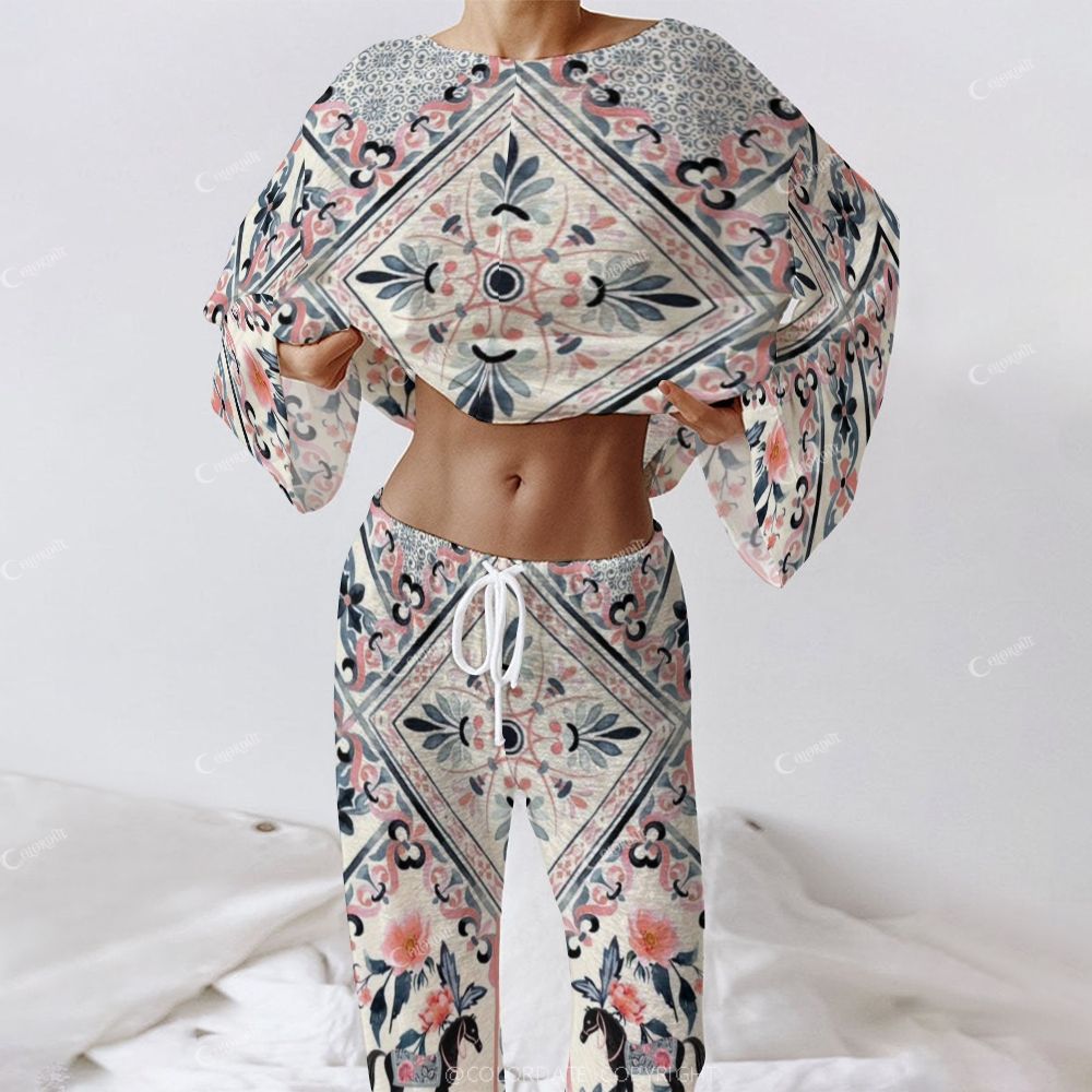 Women's Long Sleeve Cotton Homewear Set