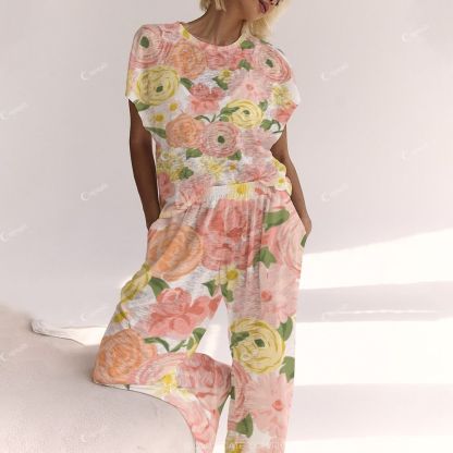 Colordate  Spring Flowers Ladies  Lounge Suit