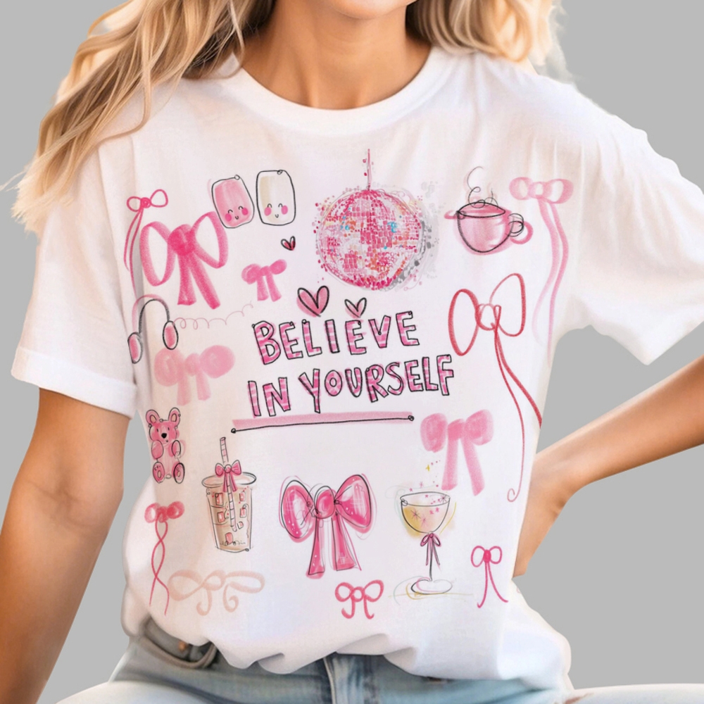 Women's Crew Neck Believe In Yourself Top