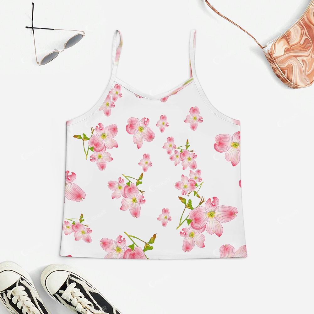 Peach Blossom Print Pajama Set