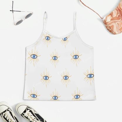 Golden Eye Print Pajama Set