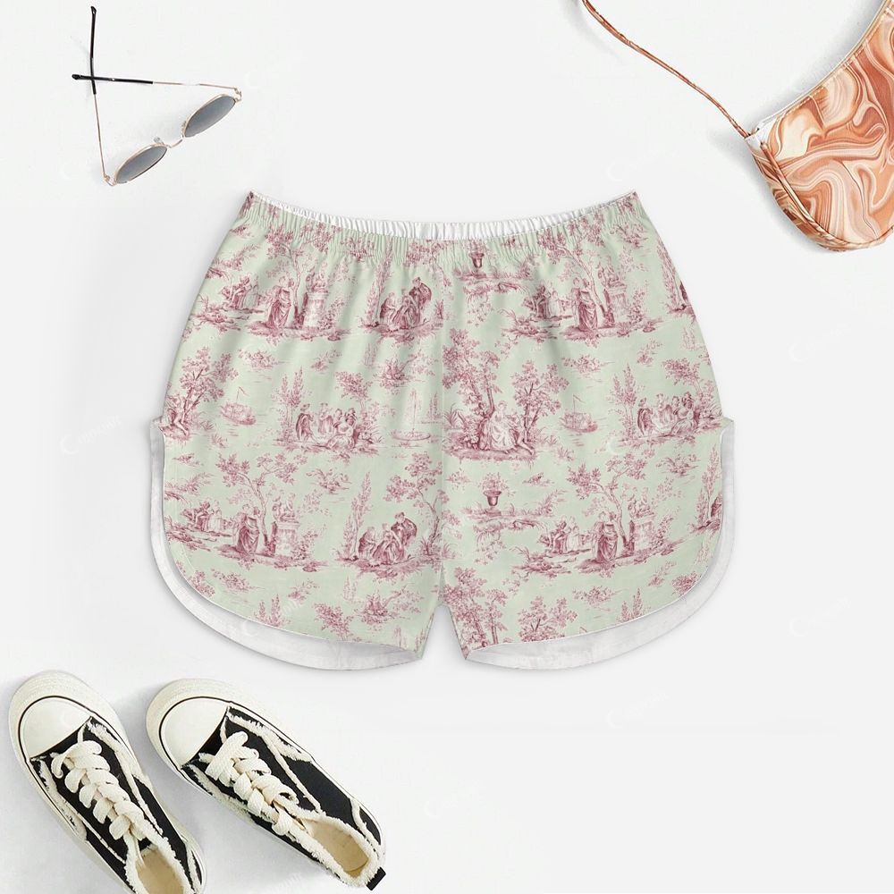 Retro Portrait Print Pajama Set