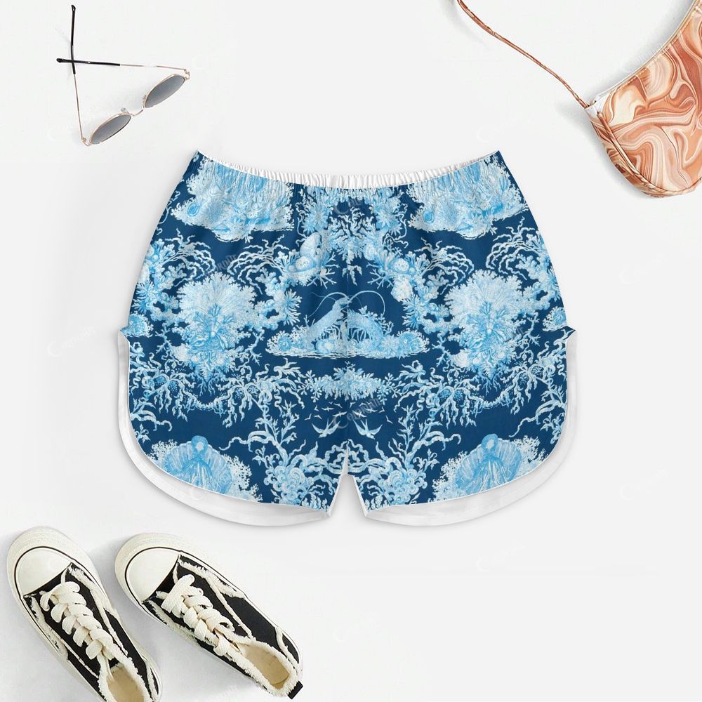 Abstract Shell Flower Print Pajama Set