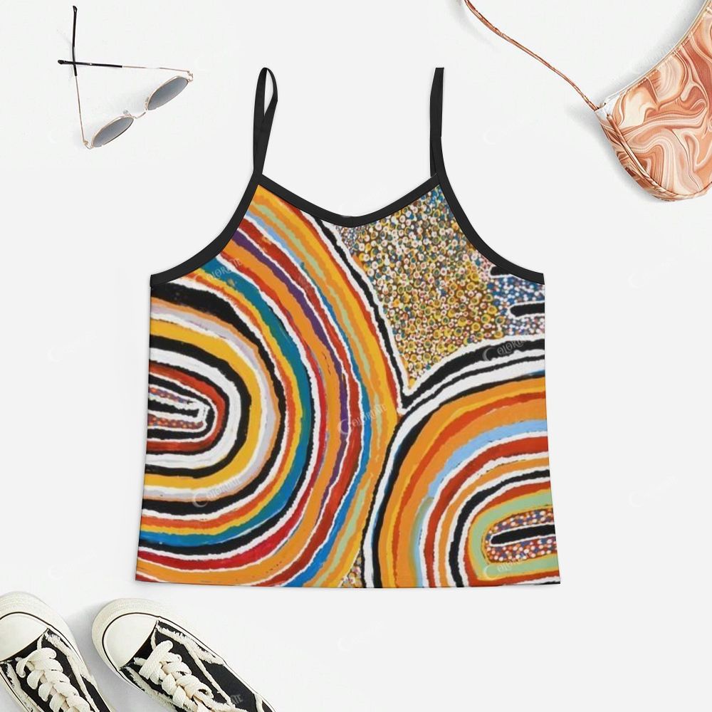 Rainbow Circles Print Pajama Set