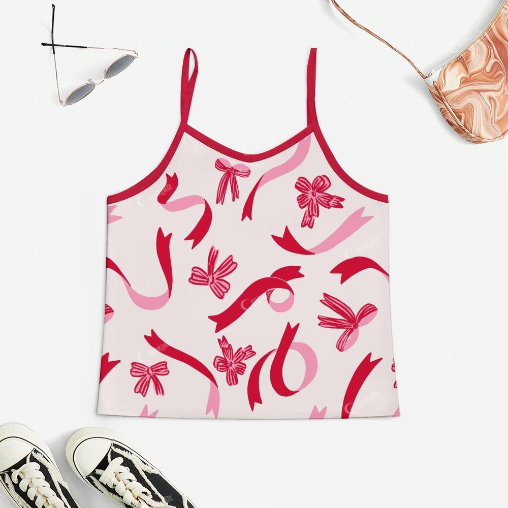 Ribbon & Bow Print Pajama Set