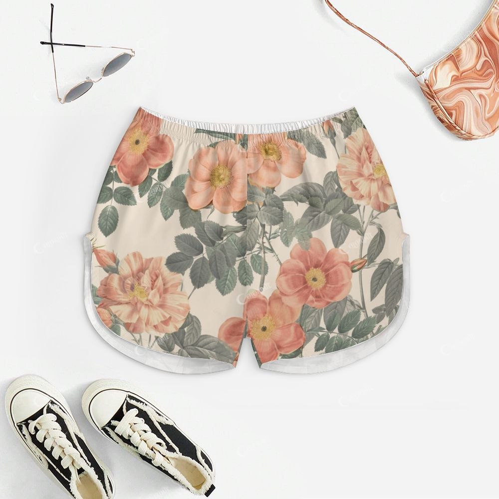 Vintage Peony Flower Print Pajama Set