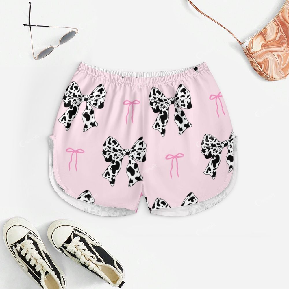 Leopard Print Bow Print Pajama Set