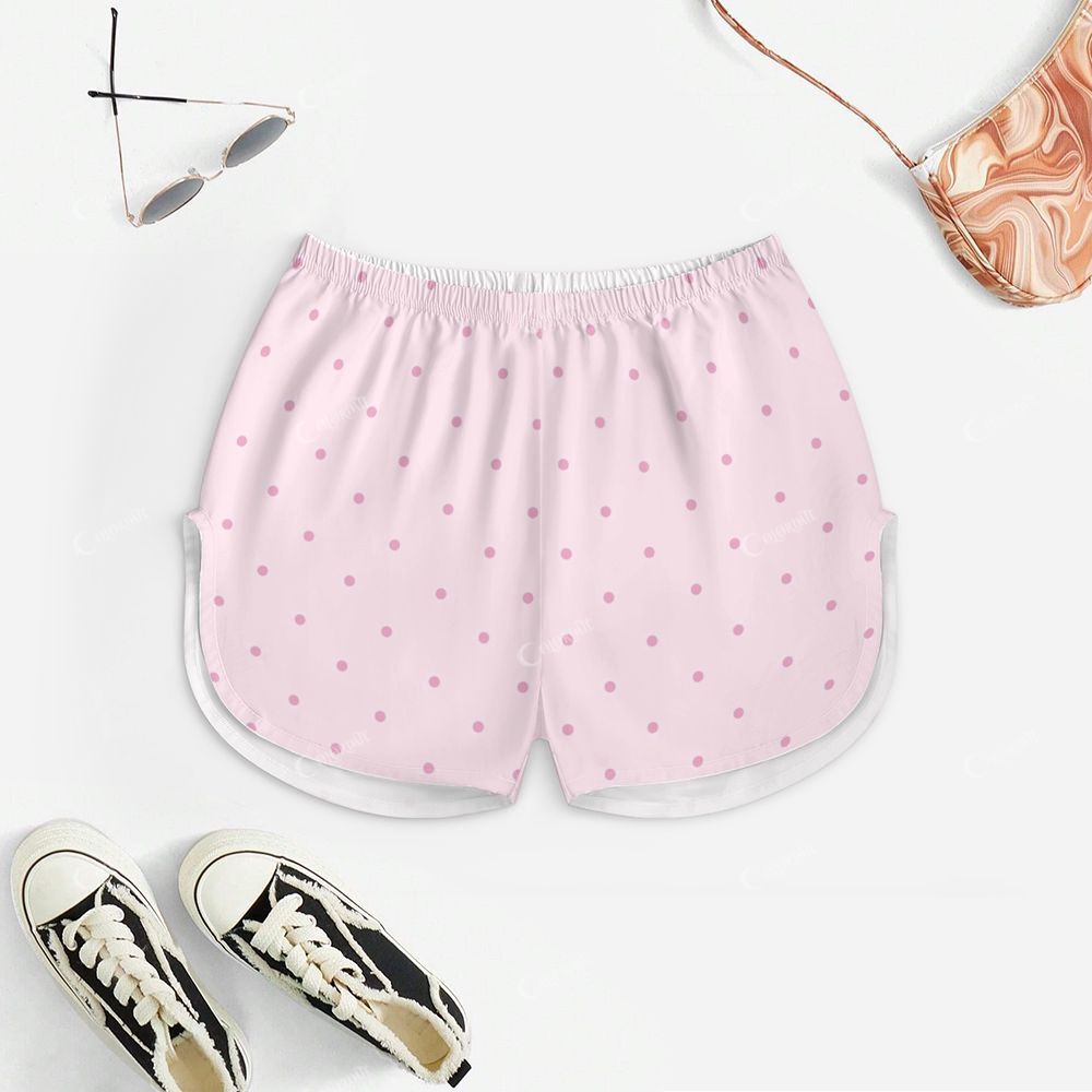 Pink Polka Dots Print Pajama Set