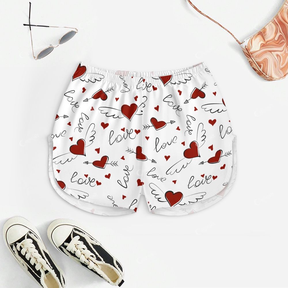 Love Wings Print Pajama Set