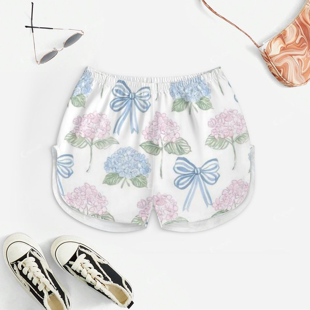 Hydrangea Bow Print Pajama Set