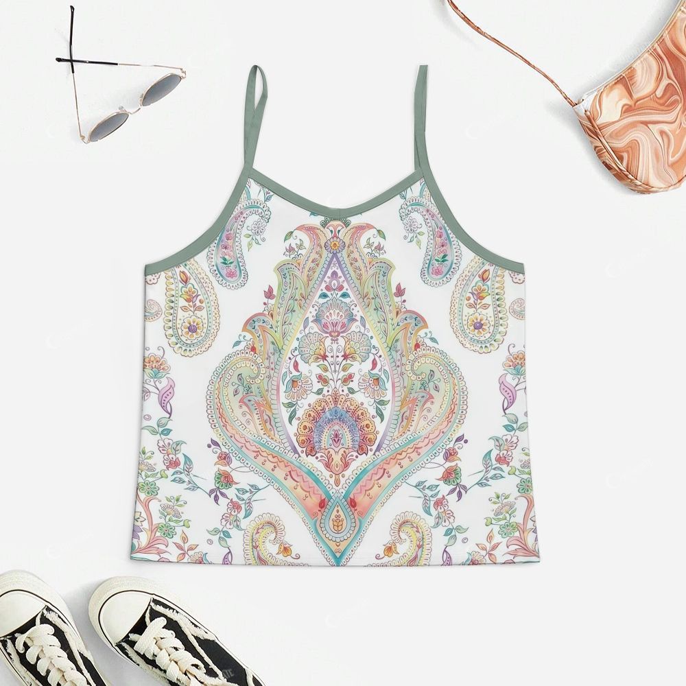 Bohemian Multicolored Print Pajama Set