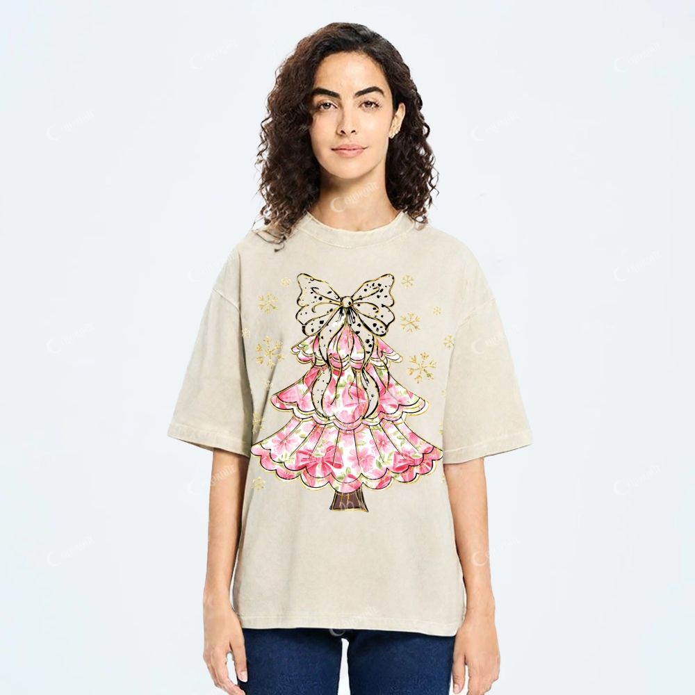 Unisex Printed Washed Tee 