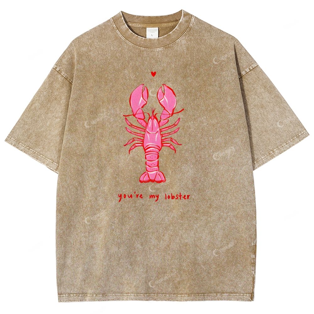 Unisex Printed Washed Tee 