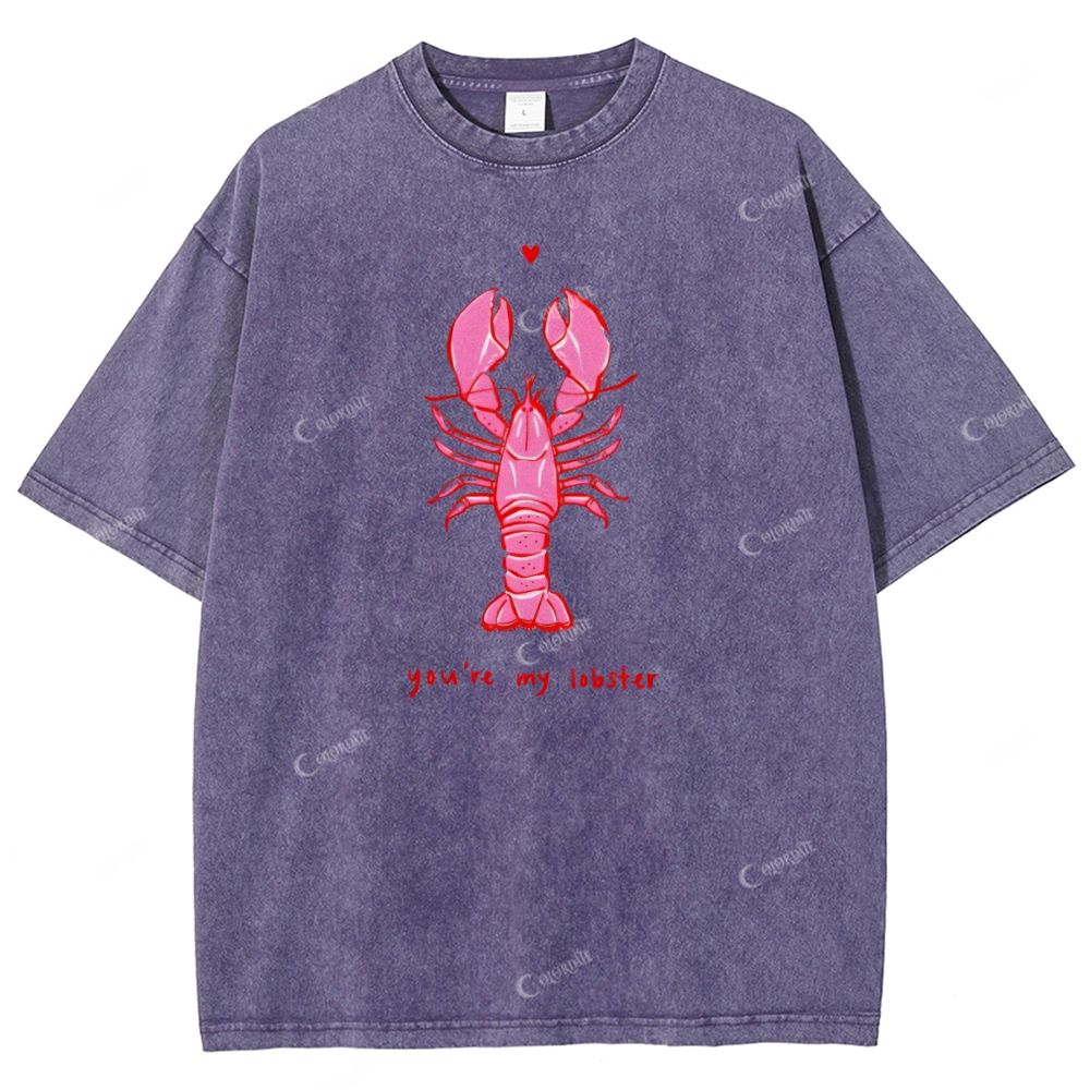 Unisex Printed Washed Tee 